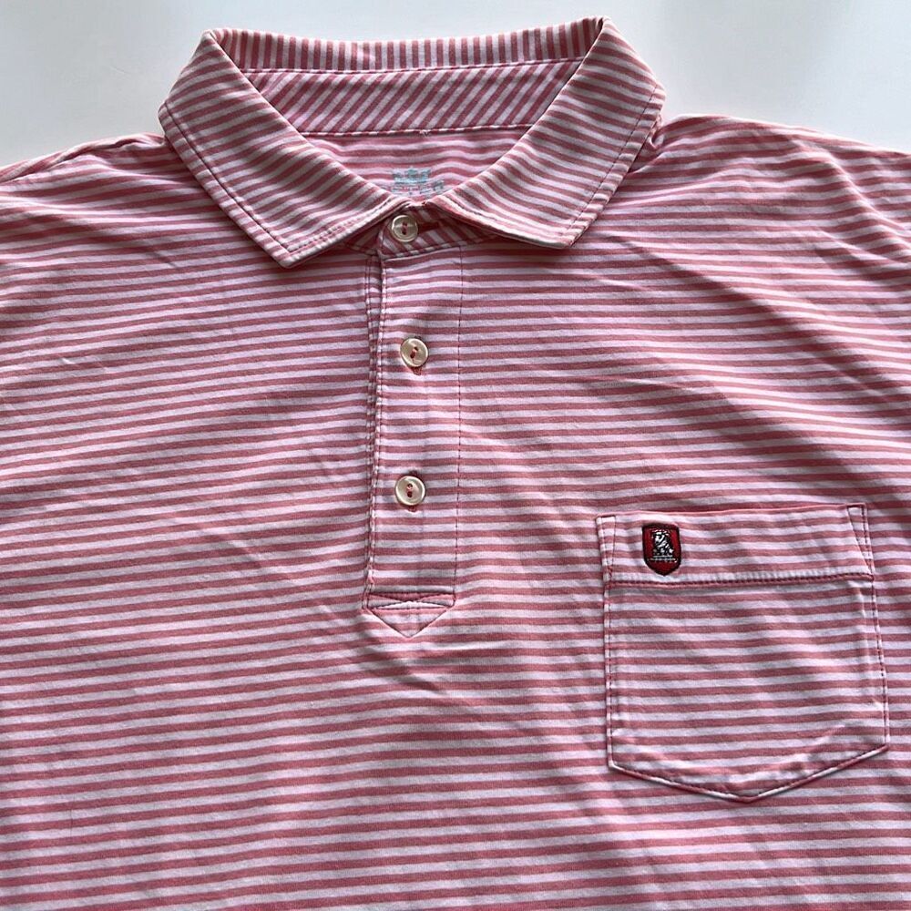 Peter Millar Striped Seaside Wash Performance Cotton/Elastane Stretch Polo Mens